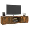Elmo TV Cabinet Smoked Oak 140x40x35.5 cm Engineered Wood