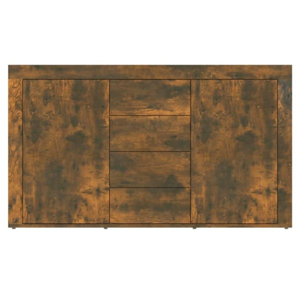 Sideboard Smoked Oak 120x36x69 cm Engineered Wood