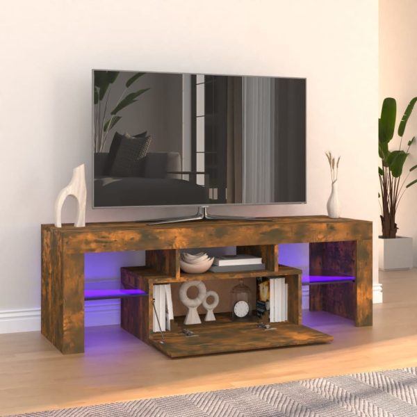 Crigglestone TV Cabinet with LED Lights 120x35x40 cm