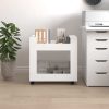 Desk Trolley White 60x45x60 cm Engineered Wood