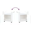 Desk Trolley White 60x45x60 cm Engineered Wood