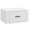 Sandhurst Wall-mounted Bedside Cabinet White 50x36x25 cm