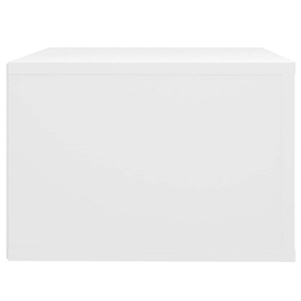 Sandhurst Wall-mounted Bedside Cabinet White 50x36x25 cm