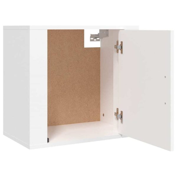 Anthem Wall-mounted Bedside Cabinet White 50x30x47 cm