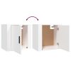 Anthem Wall-mounted Bedside Cabinet White 50x30x47 cm