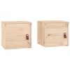 Waipahu Wall Cabinets 2 pcs 31.5x30x30 cm Solid Wood Pine