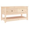 Coffee Table 102x49x55 cm Solid Wood Pine