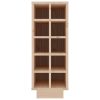 Wine Cabinet 23x34x61 cm Solid Wood Pine