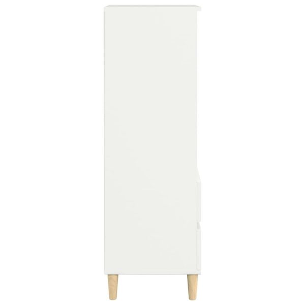 Highboard White 40x36x110 cm Engineered Wood