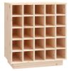 Wine Cabinet 55.5x34x61 cm Solid Wood Pine