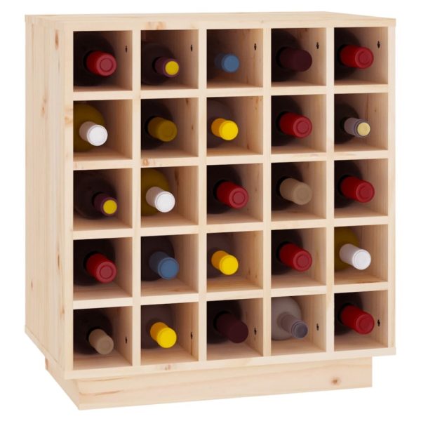 Wine Cabinet 55.5x34x61 cm Solid Wood Pine