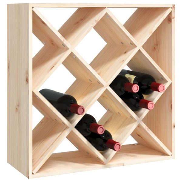 Wine Cabinet 62x25x62 cm Solid Wood Pine