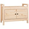 Hall Bench 80x40x60 cm Solid Wood Pine