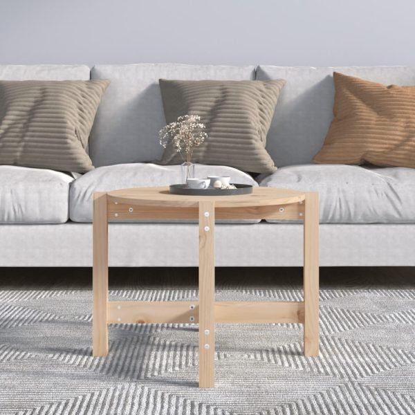 Coffee Table Ø 62,5×45 cm Solid Wood Pine