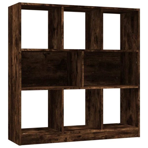Book Cabinet Smoked Oak 97.5×29.5×100 cm Engineered Wood