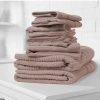 Royal Comfort Eden Egyptian Cotton 600 GSM 8 Piece Towel Pack Champagne Rose