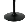 Bar Table Swivel Gas Lift Counter Dining Furniture Cafe Outdoor Black