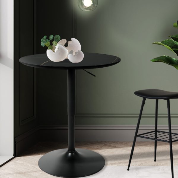 Bar Table Swivel Counter Dining Table Furniture Cafe Outdoor Round Edge.