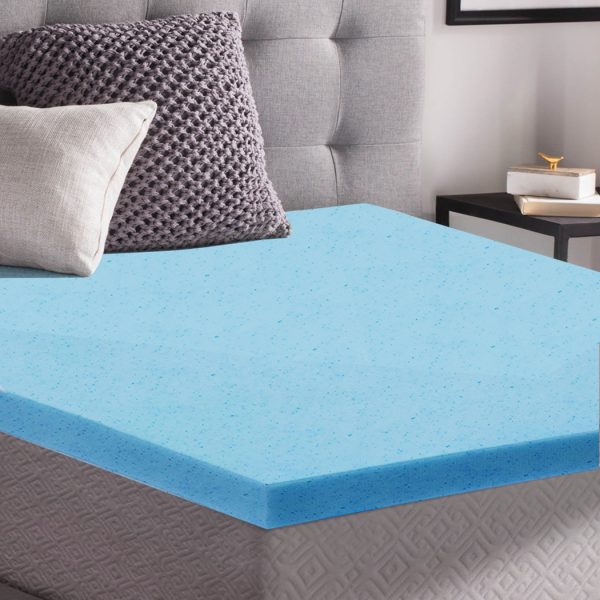 5cm Thickness Cool Gel Memory Foam Mattress Topper Bamboo King Single