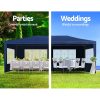 Gazebo 3×6 Outdoor Marquee Gazebos Wedding Party Camping Tent 6 Wall Panels