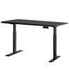 Standing Desk Electric Height Adjustable Sit Stand Desks Table Black