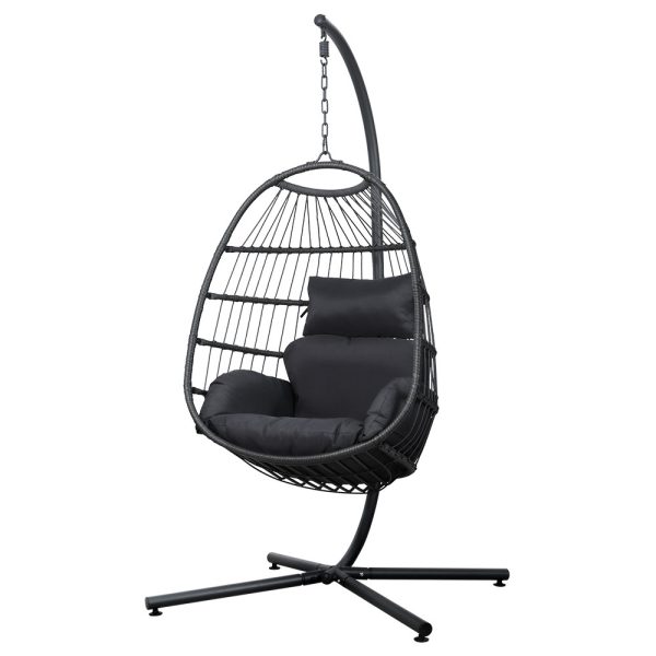 Egg Swing Chair Hammock Stand Outdoor Furniture Hanging Wicker Seat