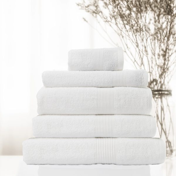 Royal Comfort Cotton Bamboo Towel 5pc Set – Champagne