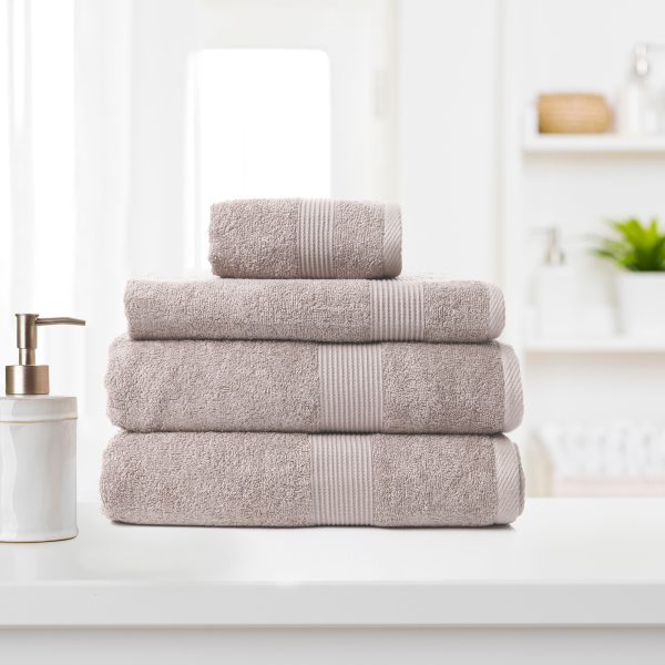 Royal Comfort Cotton Bamboo Towel 4pc Set – Charcoal