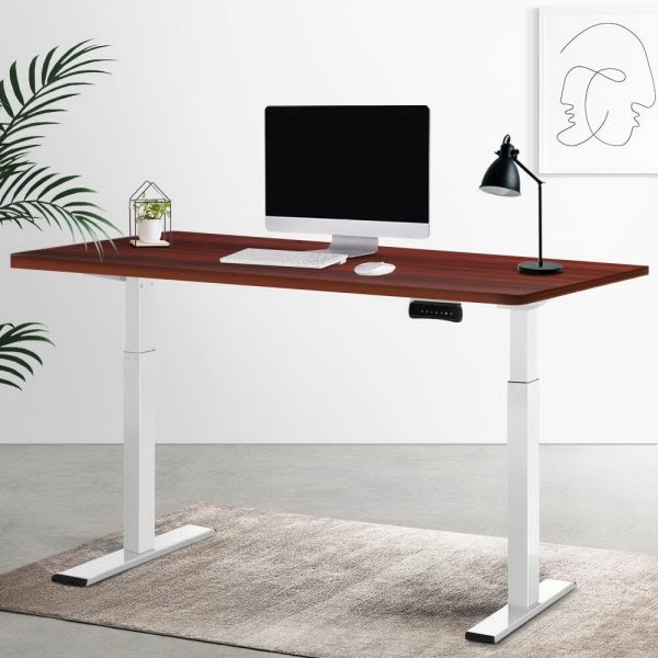 Standing Desk Electric Height Adjustable Sit Stand Desks Table Black