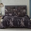 Black Marble Double Size Duvet Doona Quilt Cover Set