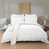 1000TC Tailored Double Size White Duvet Doona Quilt Cover Set