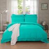 1000TC Tailored Double Size White Duvet Doona Quilt Cover Set