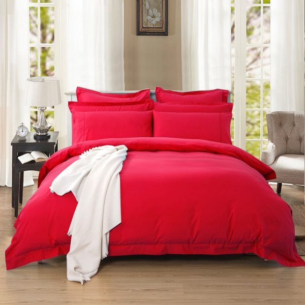 1000TC Tailored Double Size White Duvet Doona Quilt Cover Set