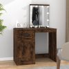 Dressing Table with Mirror White 90x50x132.5 cm Engineered Wood