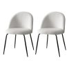 Dining Chairs Accent Chairs Armchair Kitchen Sherpa Boucle Chair White