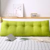 100cm Green Triangular Wedge Bed Pillow Headboard Backrest Bedside Tatami Cushion Home Decor