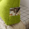 150cm Green Triangular Wedge Bed Pillow Headboard Backrest Bedside Tatami Cushion Home Decor