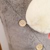 Grey Cute Star Cloud Cushion Soft Leaning Lumbar Wedge Pillow Bedside Plush Home Decor