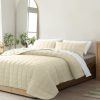 Royal Comfort Coverlet Set Bedspread Soft Touch Easy Care Breathable 3 Piece Set – Queen – Beige