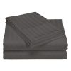 Royal Comfort 1200TC Quilt Cover Set Damask Cotton Blend Luxury Sateen Bedding – King – Charcoal Grey