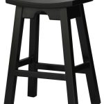 Wooden Kitchen Bench Stool 64cm (Black)