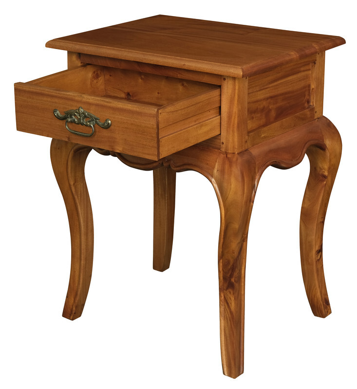 French Provincial 1 Drawer Lamp Table