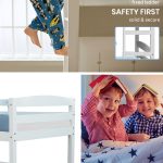 Kingston SlBunk Bed Frame Single Wooden Kids Timber PIne Wood Loft Children Bedroom Furniture