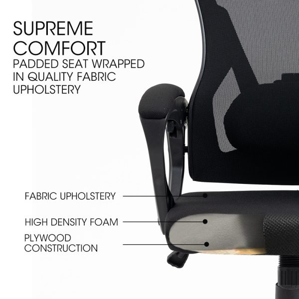 FORTIA Ergonomic Mesh Office Chair Computer Seat with Headrest Adjustable Recline