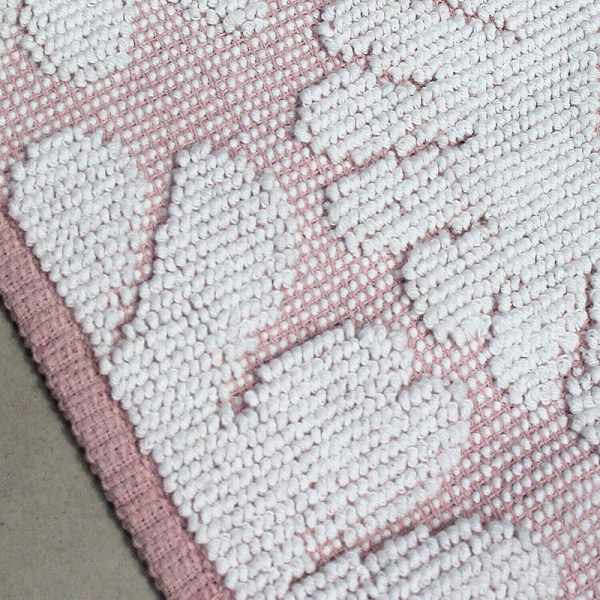 Floral Pink Kids Tufted Bathmat