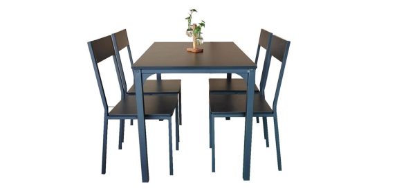 YES4HOMES 5 Piece Kitchen Dining Room Table and Chairs Set Furniture