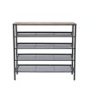 YES4HOMES 5-Tier Large Shoe Rack Shelf Stand Flat & Slant Adjustable Storage Organizer 100 cm