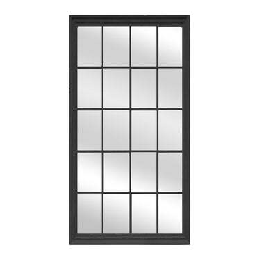 Window Style Mirror – Black Rectangle 100cm x 200cm