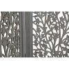 Bogota 4 Panel Room Divider Screen Privacy Shoji Timber Wood Stand – Dark Grey