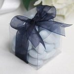 10 Pack of 5cm Clear PVC Plastic Folding Packaging Small rectangle/square Boxes for Wedding Jewelry Gift Party Favor Model Candy Chocolate Soap Box